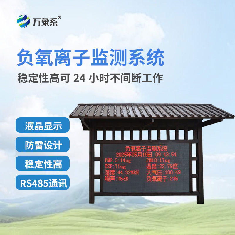 負氧離子在線監測站為公園景區空氣保駕護航